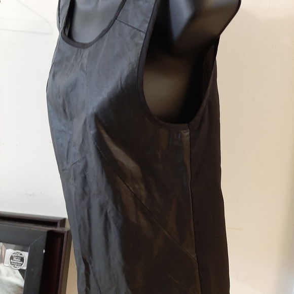 Women's Faux Leather Tank Top Desires Sm Black - Picture 5 of 7